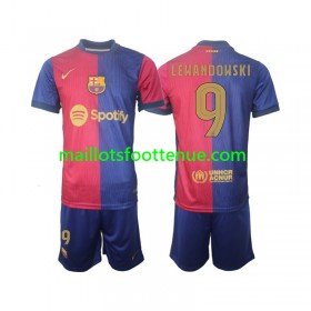 Maillot/Tenue FC Barcelone UCL Font Robert Lewandowski 9 Enfant Domicile 2024/2025